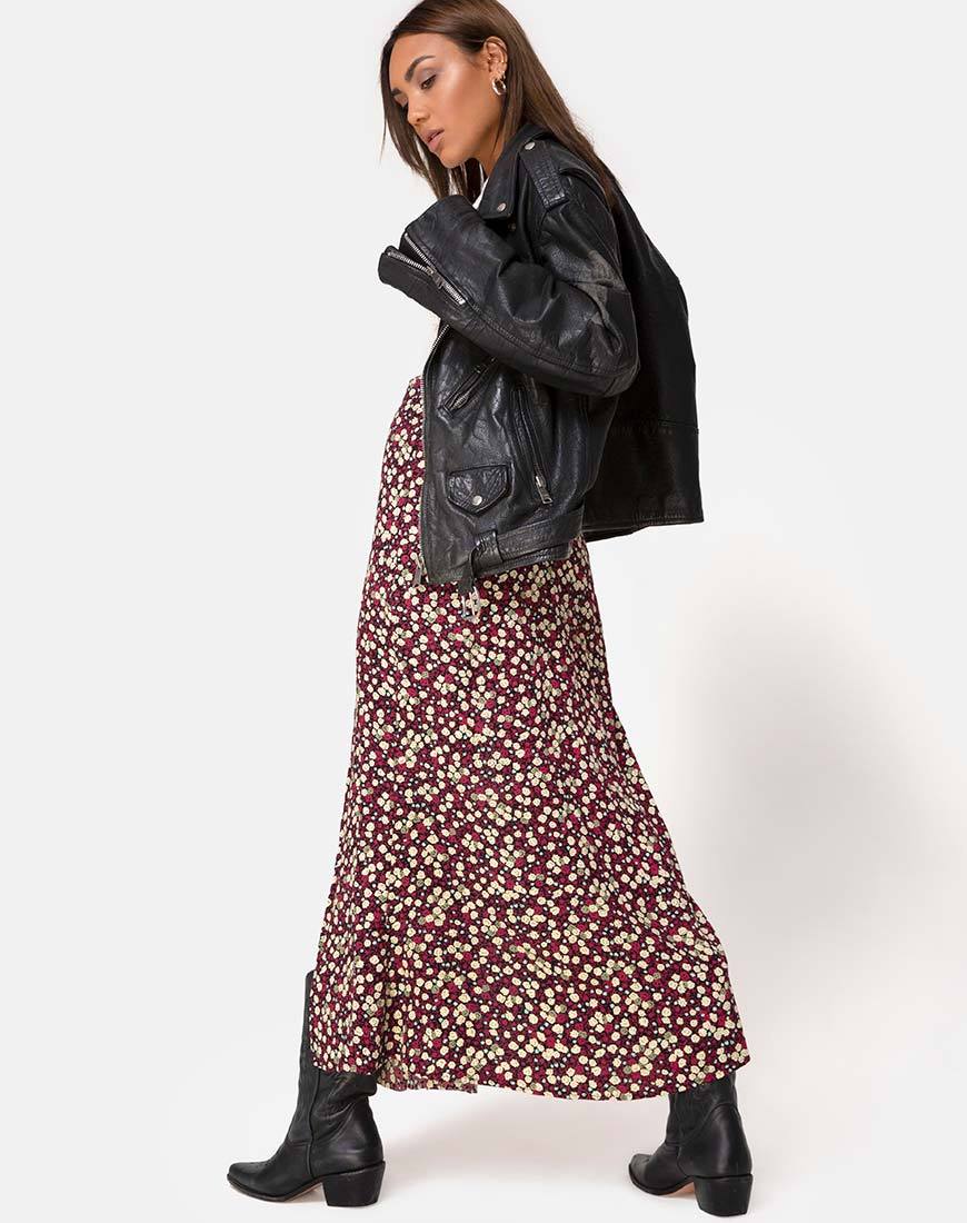 Mica Maxirock in Floral Field Plum - Image 4