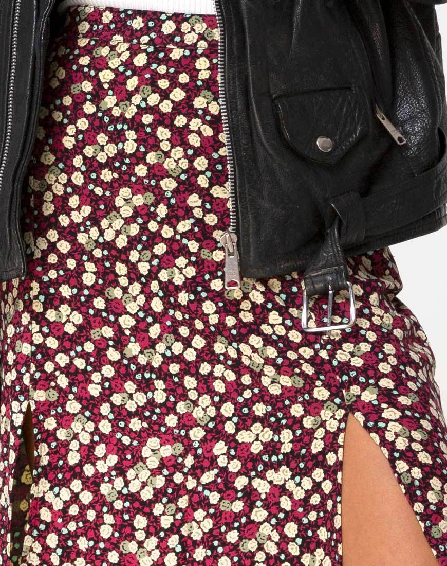 Mica Maxirock in Floral Field Plum - Image 5