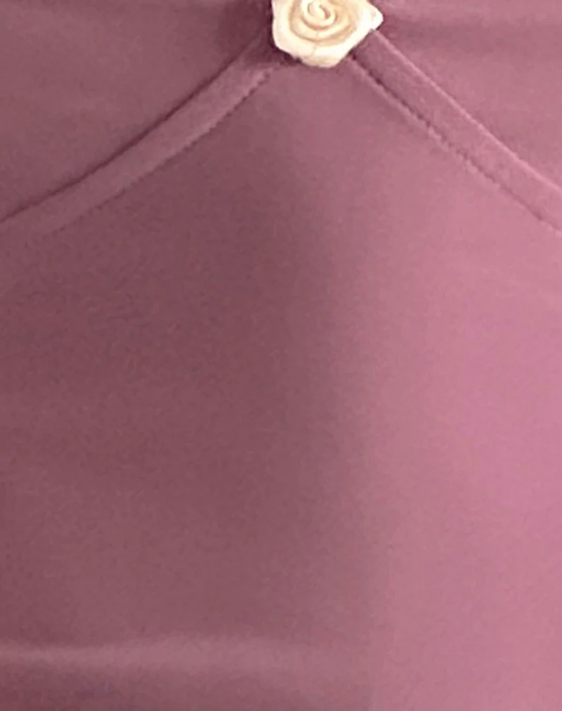 Micaya Minikleid aus Mesh Mauve - Image 4