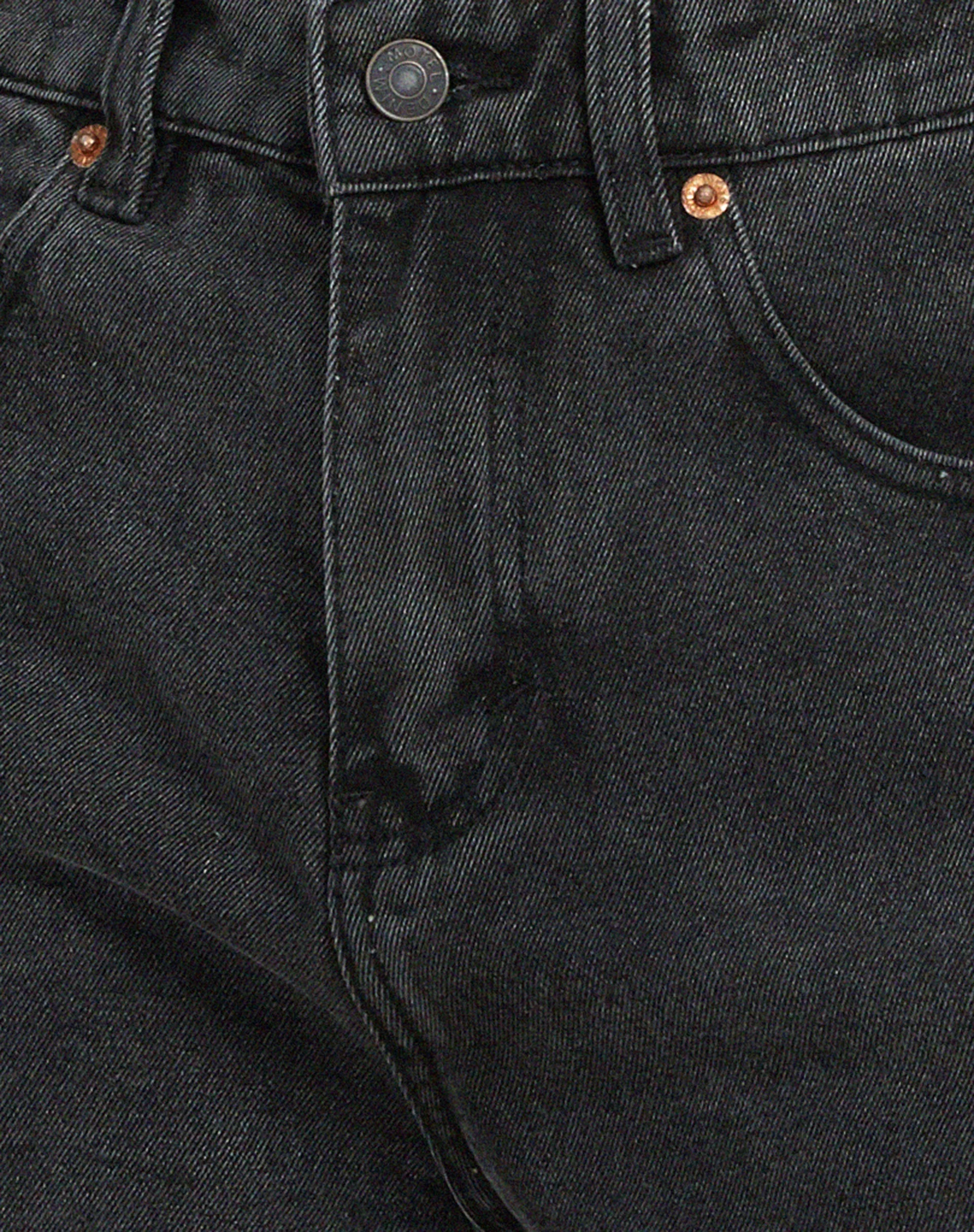 Mittellange Denim-Shorts in schwarzer Waschung - Image 5