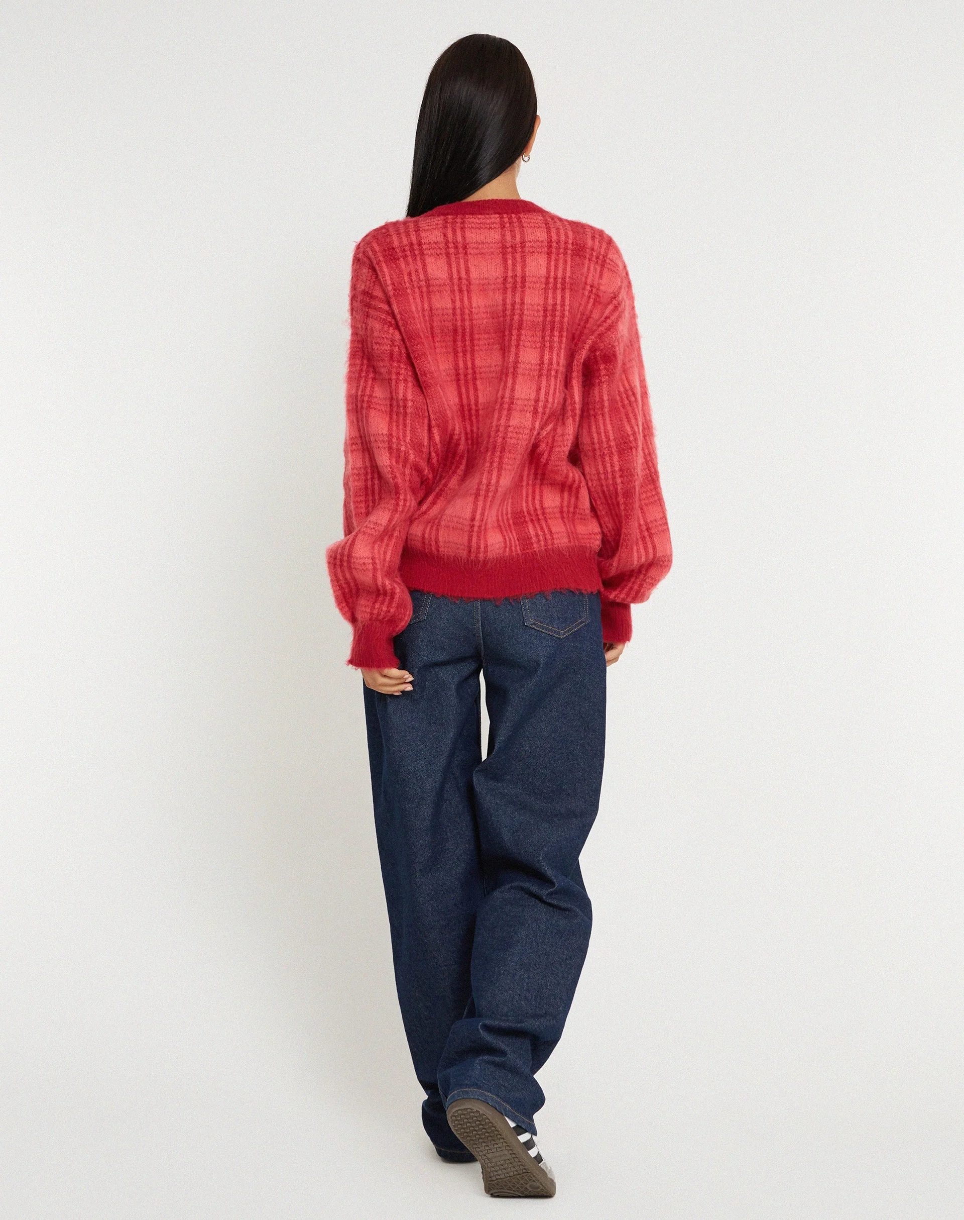 Mihail-Strickpullover in Rot und Rosa - Image 5