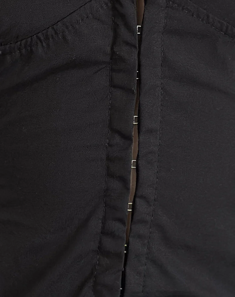 Miken Neckholder-Westenoberteil in Schwarz - Image 6