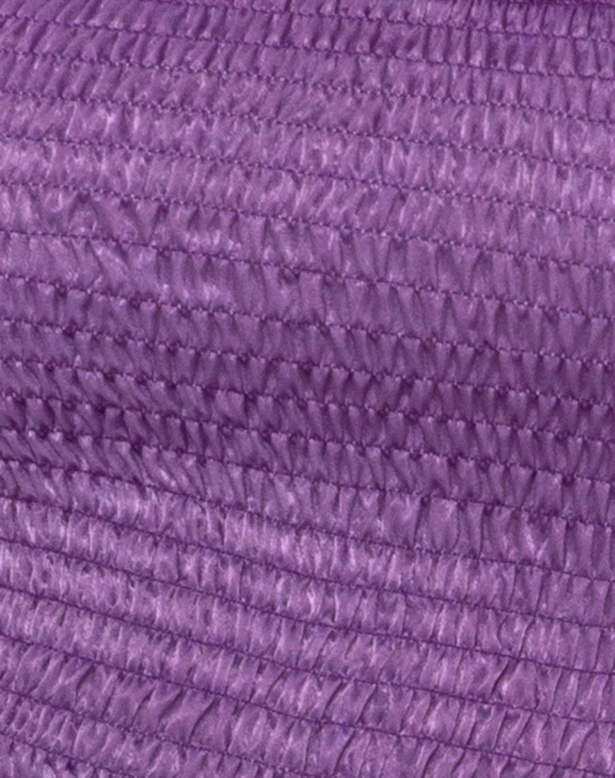Milina Minikleid aus gehämmertem Satin in Lavendel - Image 5