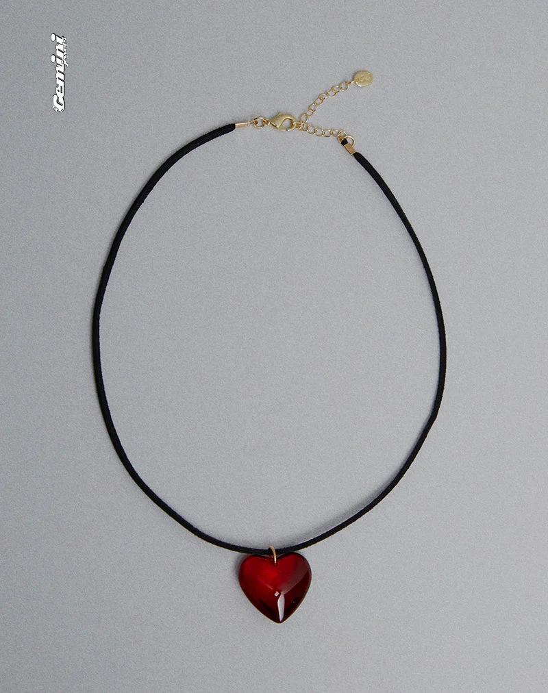 Mimi Glas Herz Halskette von Gemini Jewels - Image 2