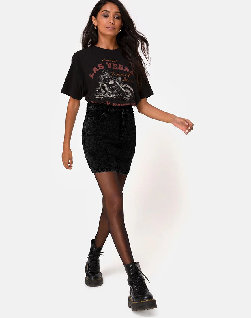 Mini Broomy Rock in Schwarz Stone Wash - Image 4