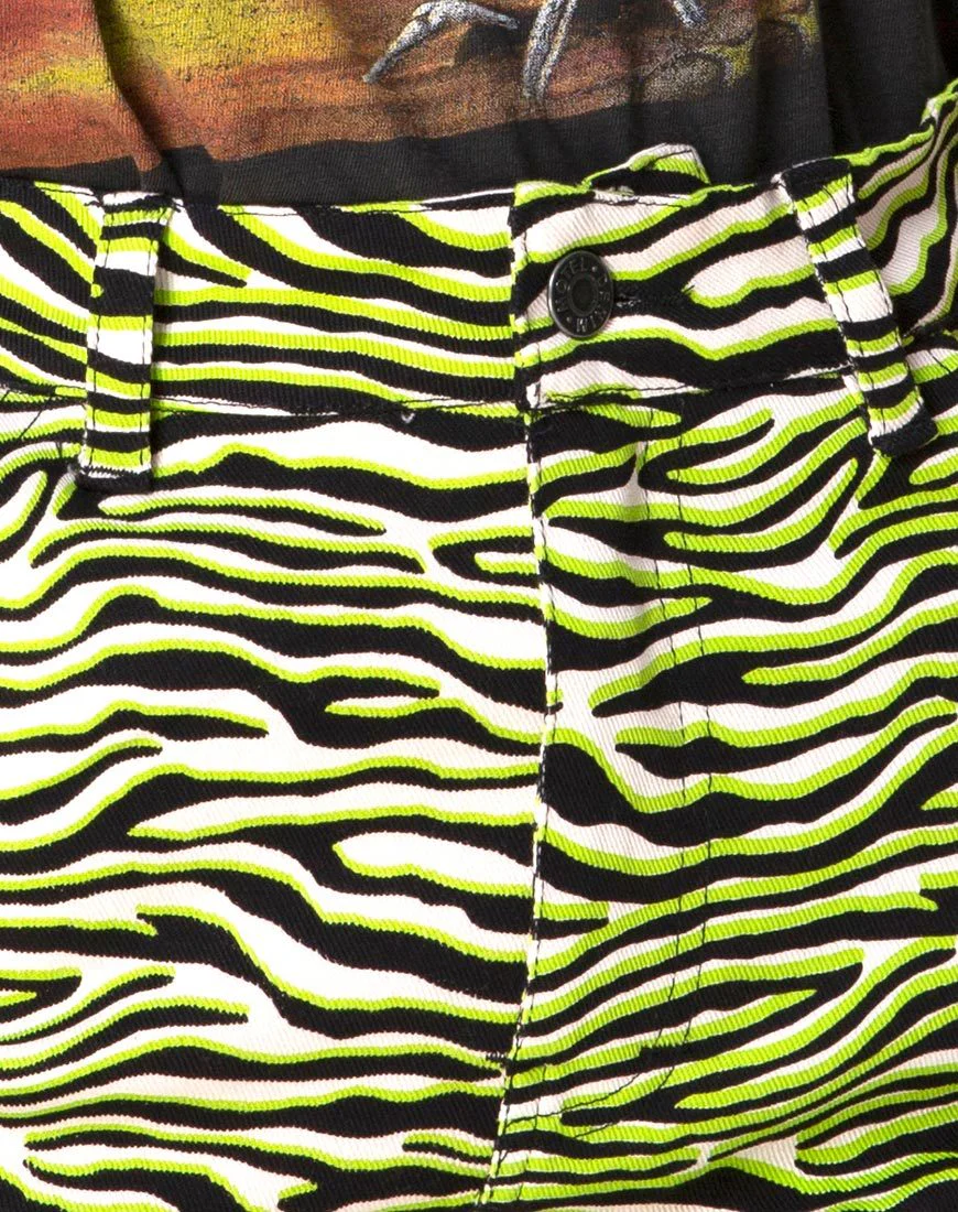 Mini Broomy Rock in Zebra Fluro Grün - Image 5