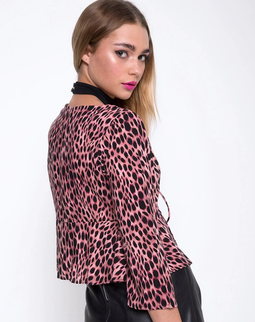 Miperi Top in Rosa Gepard - Image 2