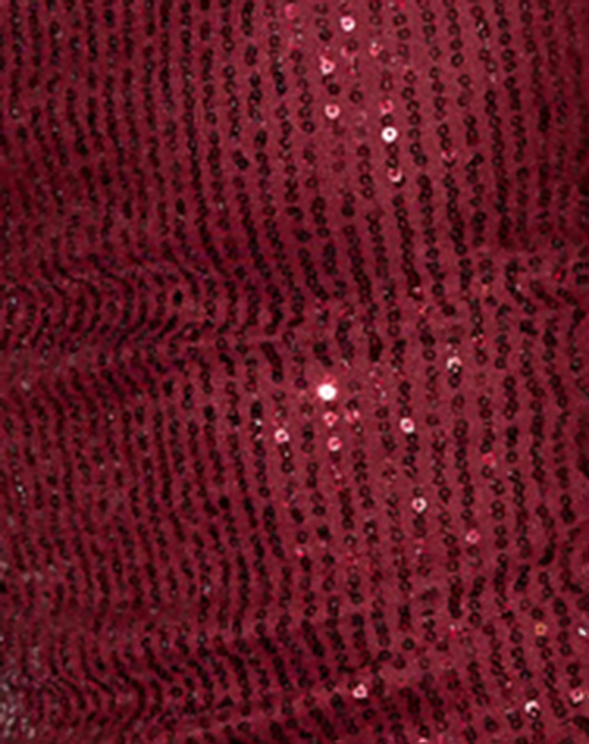 Miriam Top aus Drapierung Pailletten Maroon - Image 6