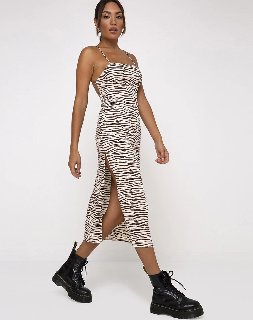Mirzani Kleid in Easy Tiger Kakao - Image 3