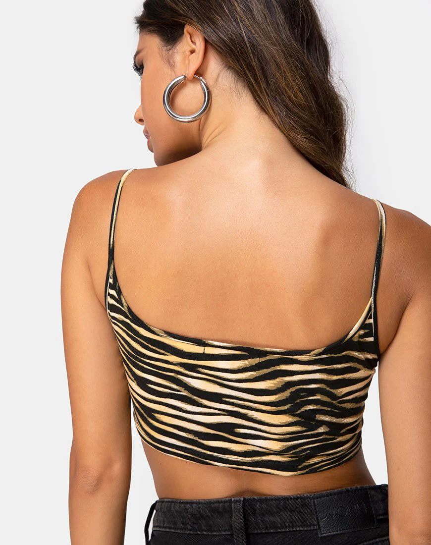Mizda Top in Tiger - Image 2