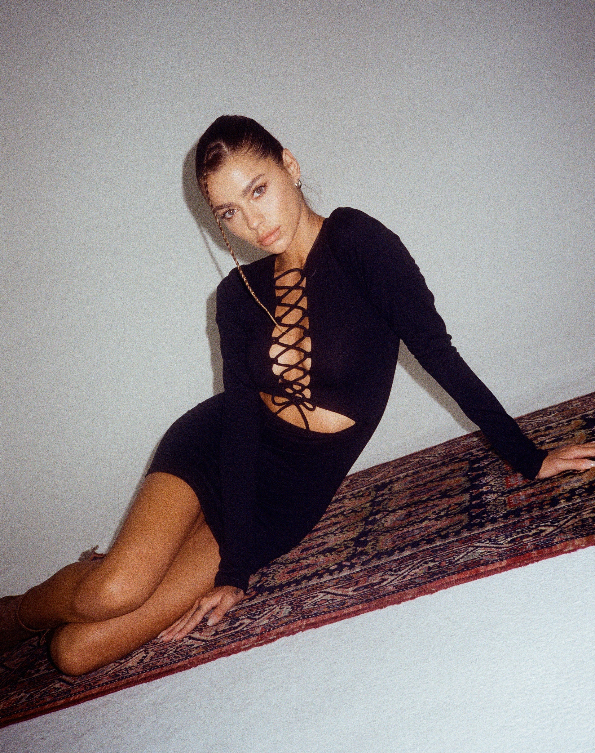 Modita Minikleid aus Lycra Schwarz