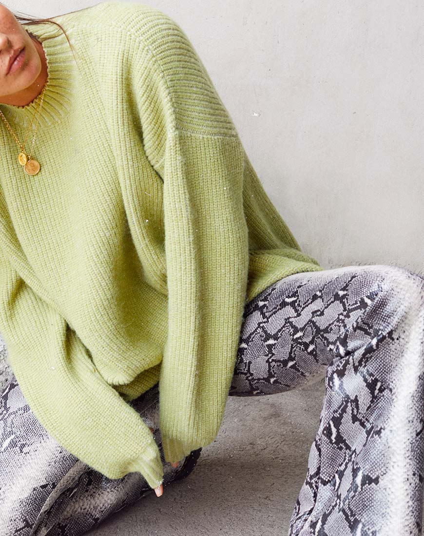 Mody Pullover in Grüner Rippe - Image 2