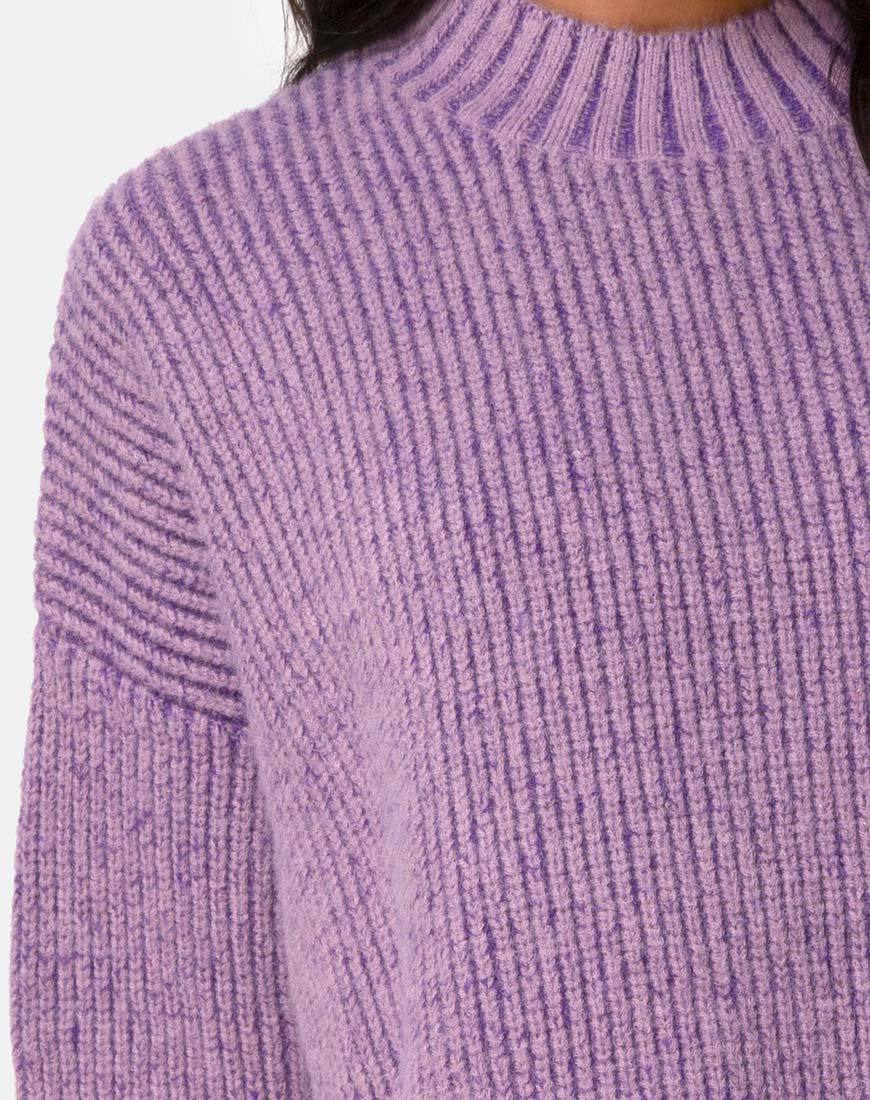 Mody Pullover gestrickt in Hellviolett - Image 6