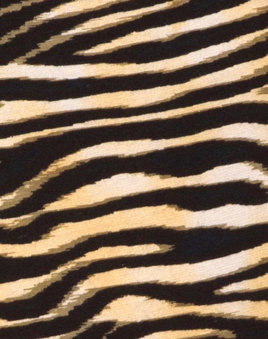 Molemo Tiefes Mieder in Zebrabrabra von Zip's - Image 5