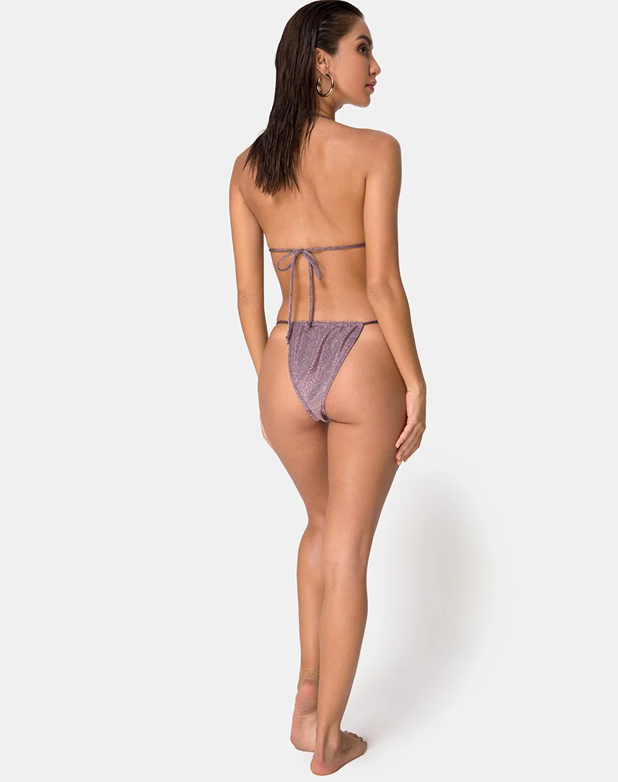 Mone Bikinioberteil in Gunmetal Glitter - Image 4