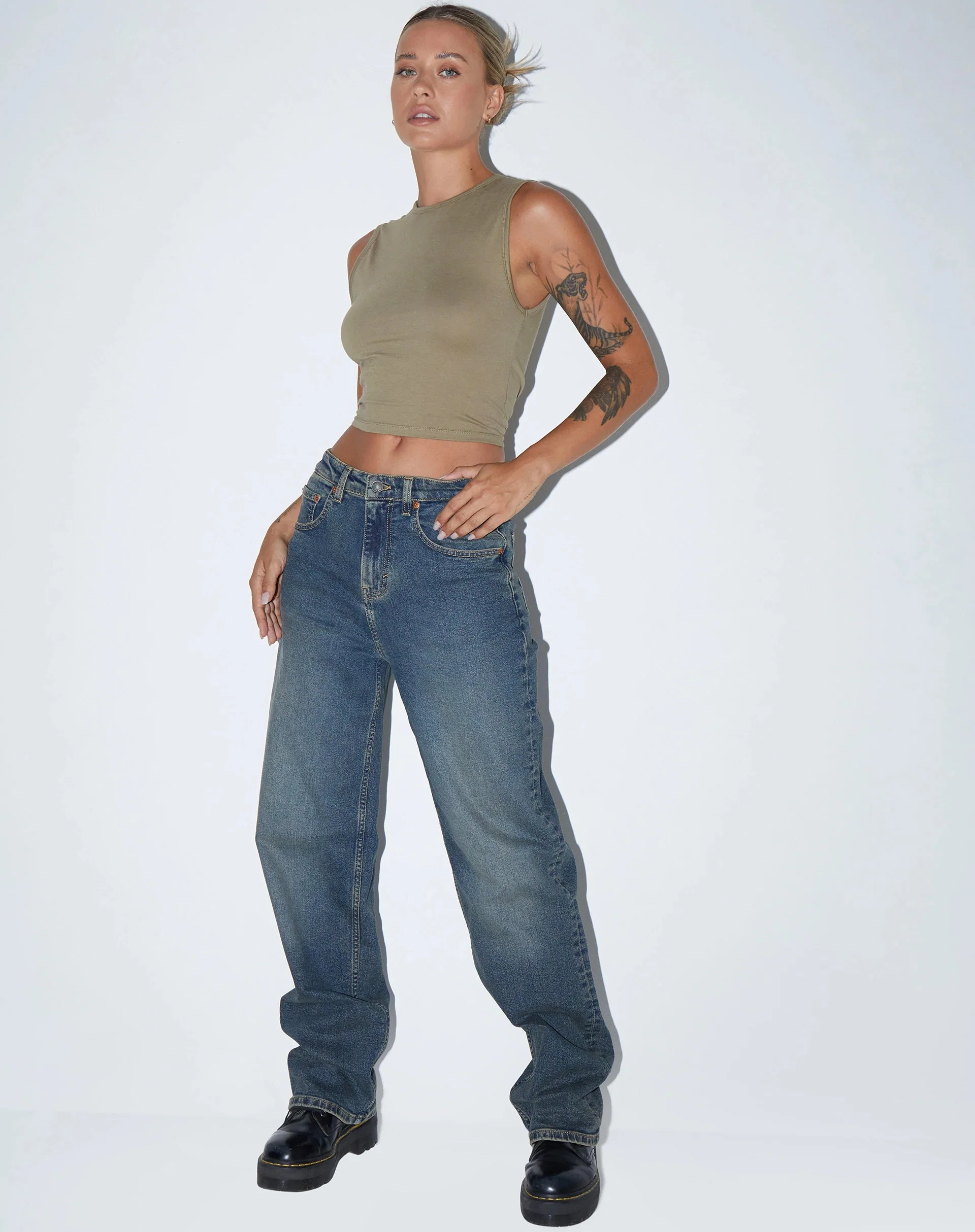 Monlo Vest Top aus Lycra London Fog - Image 5