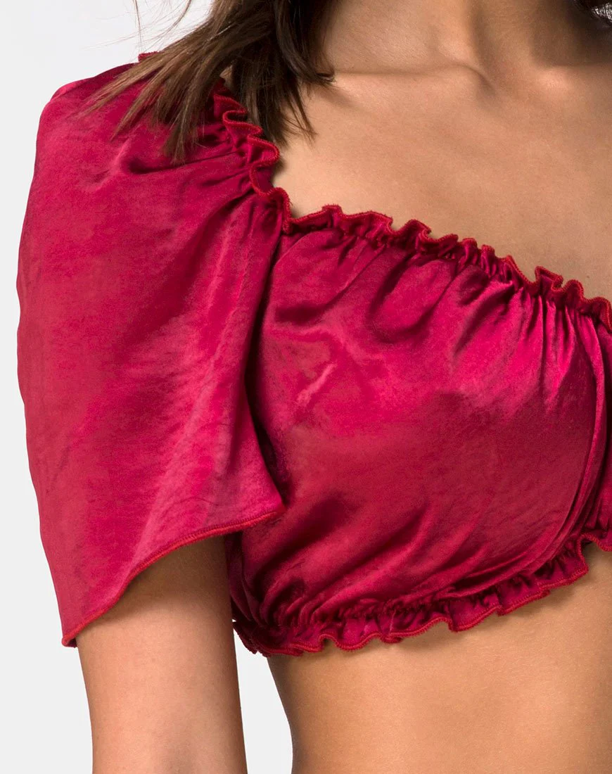Morgan Platte in Kirsche Satin - Image 6