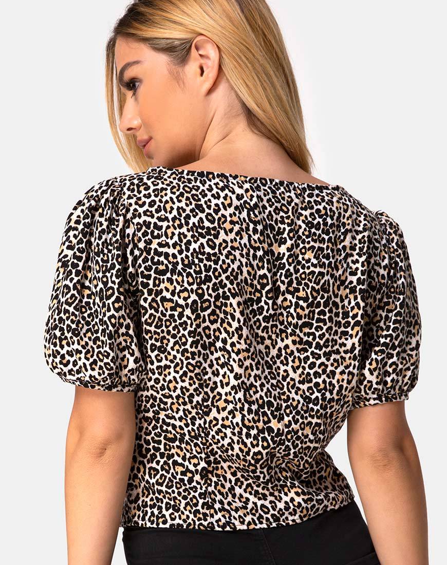 Moria Top in Rar Leopard Braun - Image 2