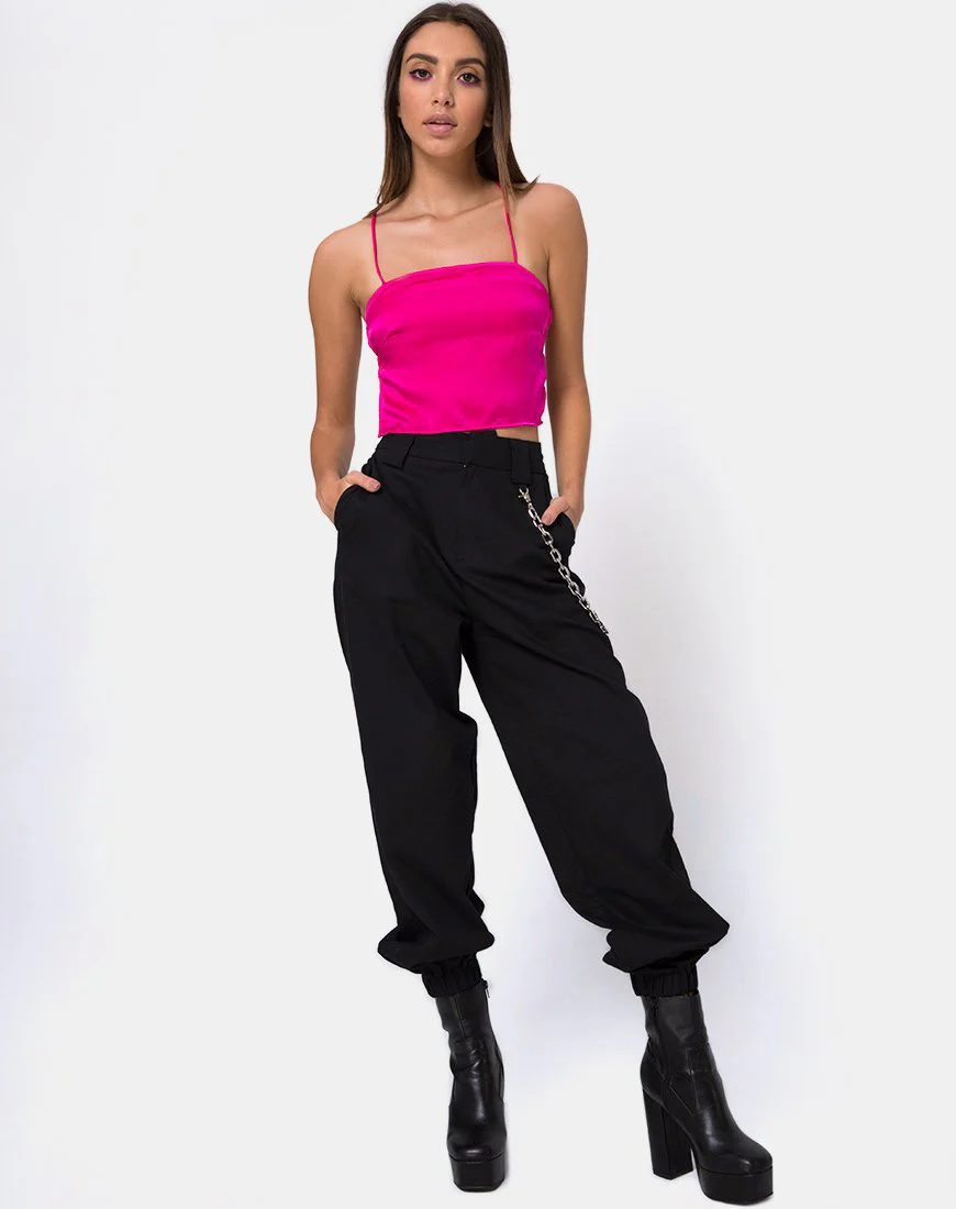 Mosley Cami-Top in Fuschia Satin Rosa - Image 3