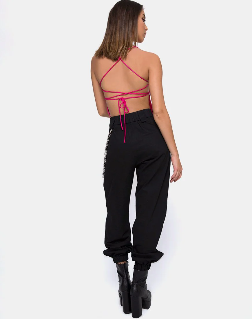 Mosley Cami-Top in Fuschia Satin Rosa - Image 4