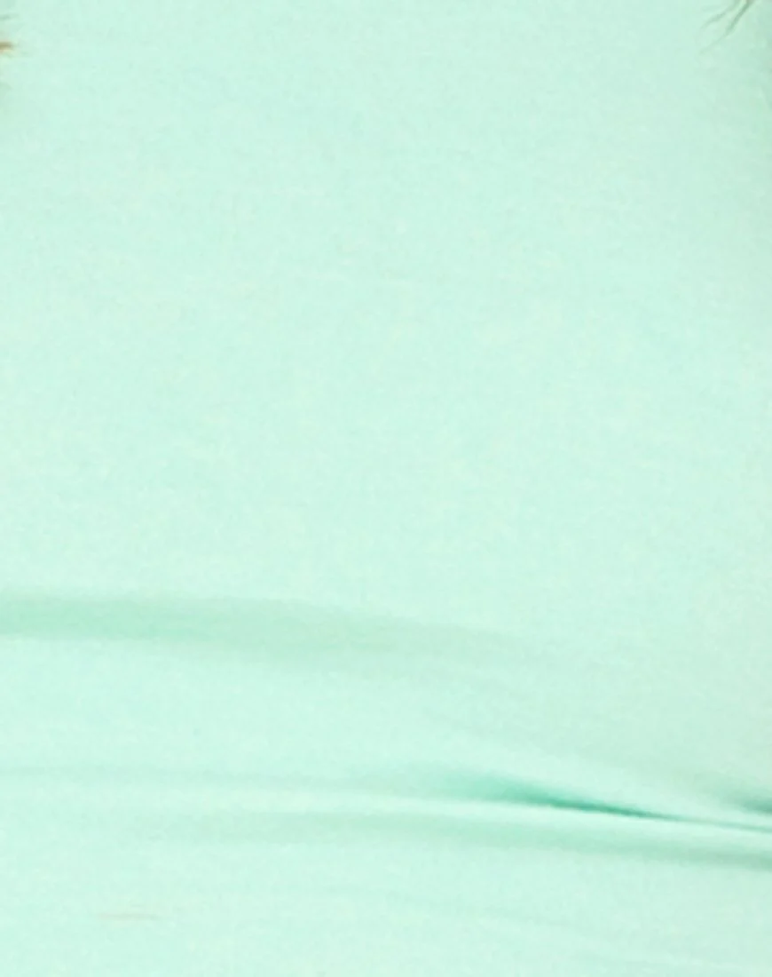 Motel Early Riemchen-Crop-Top in Mint - Image 5