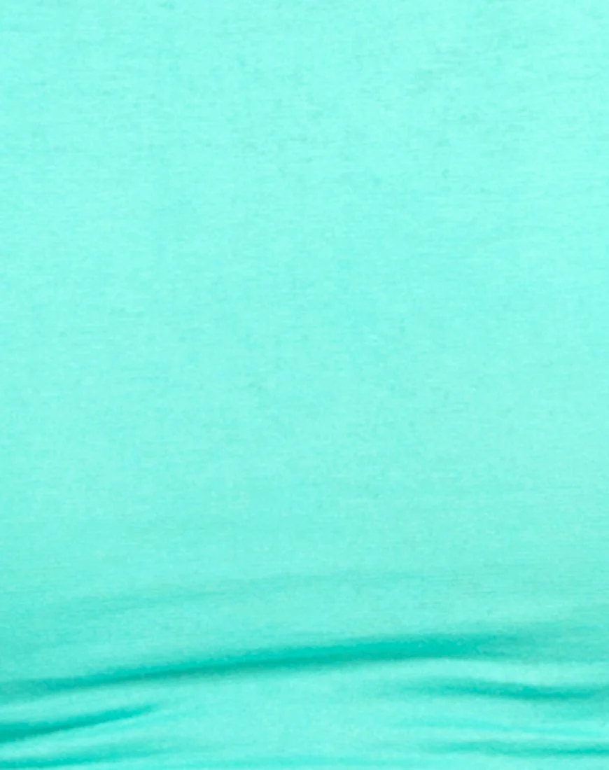 Motel Folly Riemchen Crop in Aquamarin - Image 5