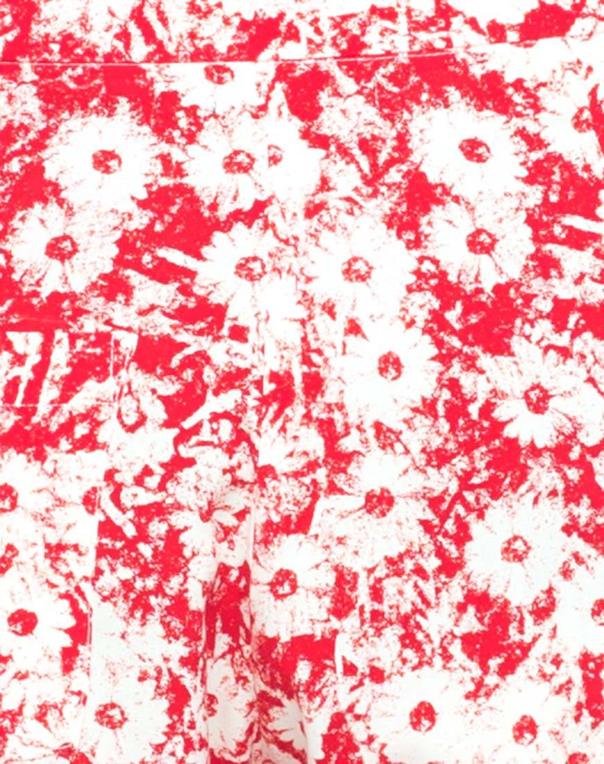 Motel Logan Peg Leg-Hose in Xerox Daisy Rot - Image 5