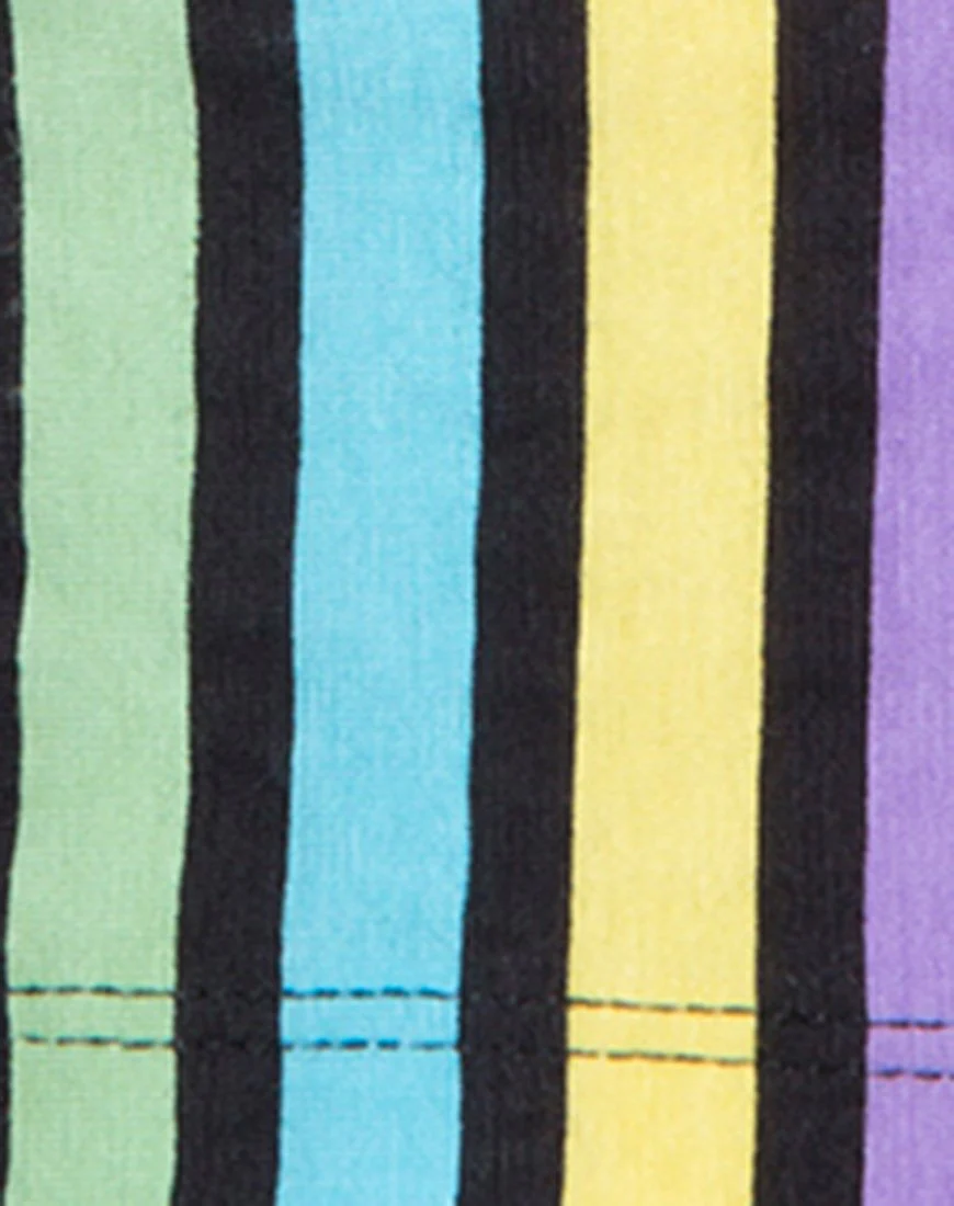 Mucell Crop Top in New Stripe - Image 5