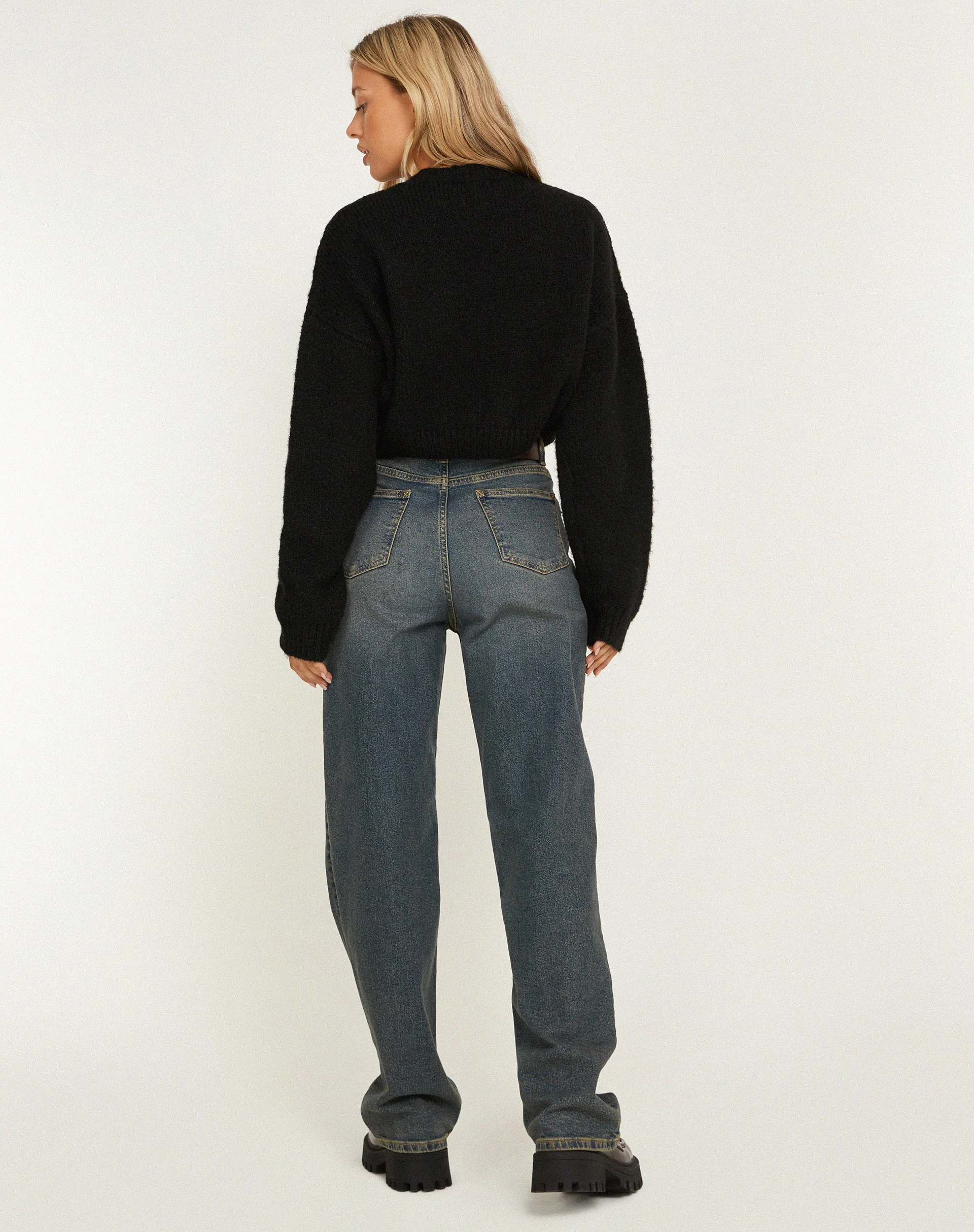 Munella Strickpullover in Schwarz - Image 3