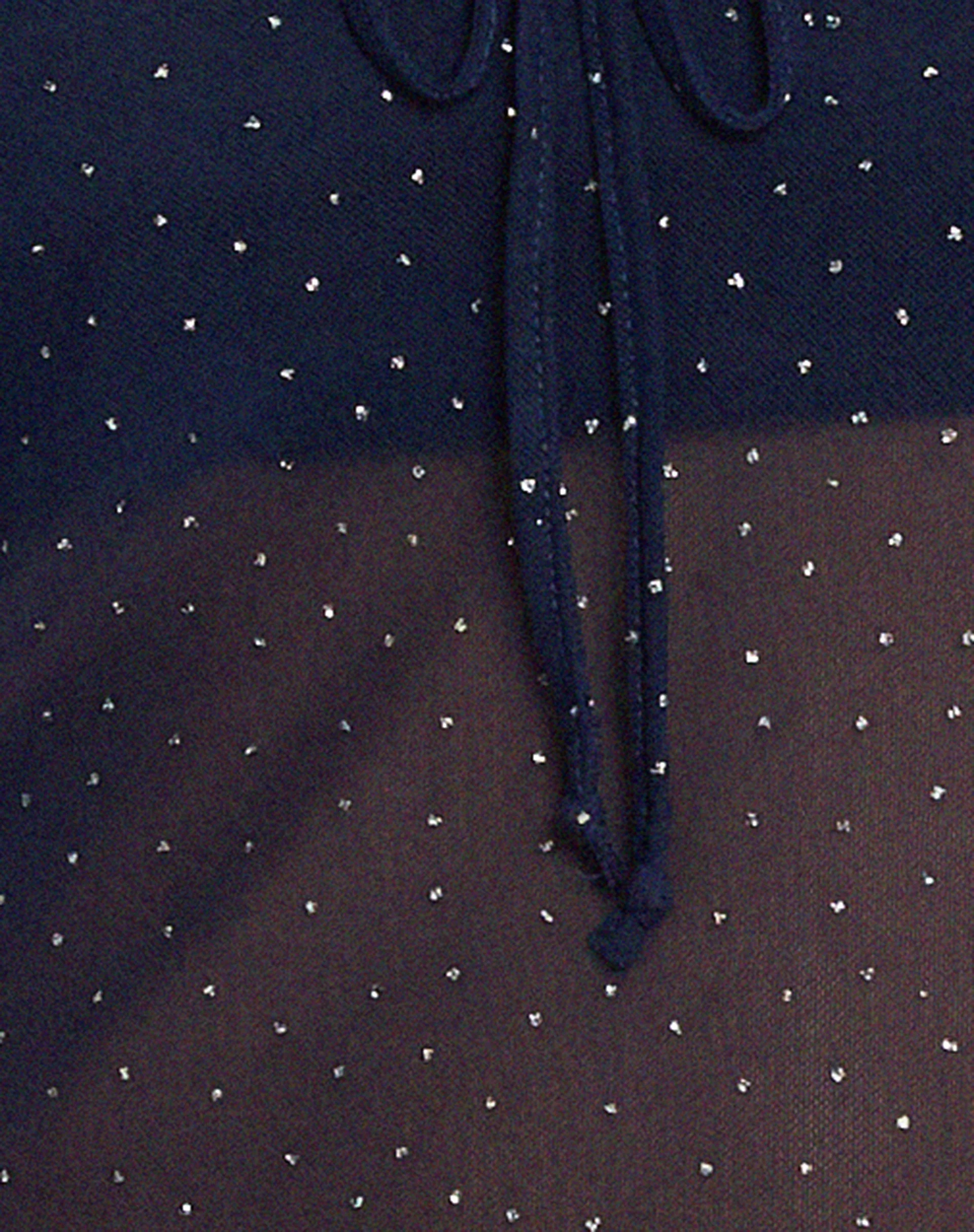 Nabil Bardot Crop Top aus Mesh Navy - Image 8