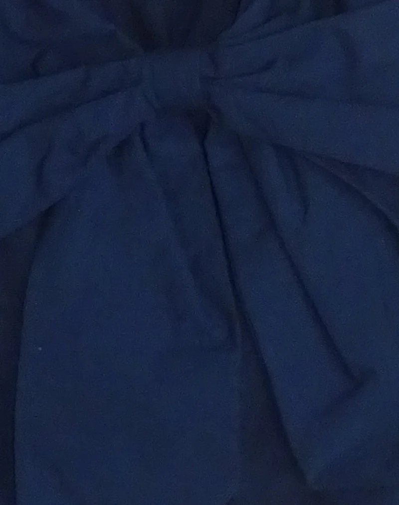 Nagi Tasche in Marineblau mit Schleife in Marineblau - Image 5