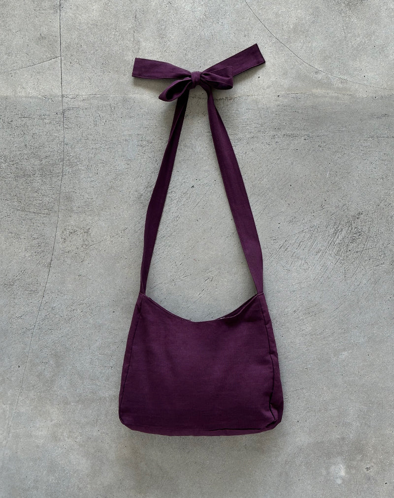 Nagisa Tasche mit Schleifengriff in Oxblood - Image 2
