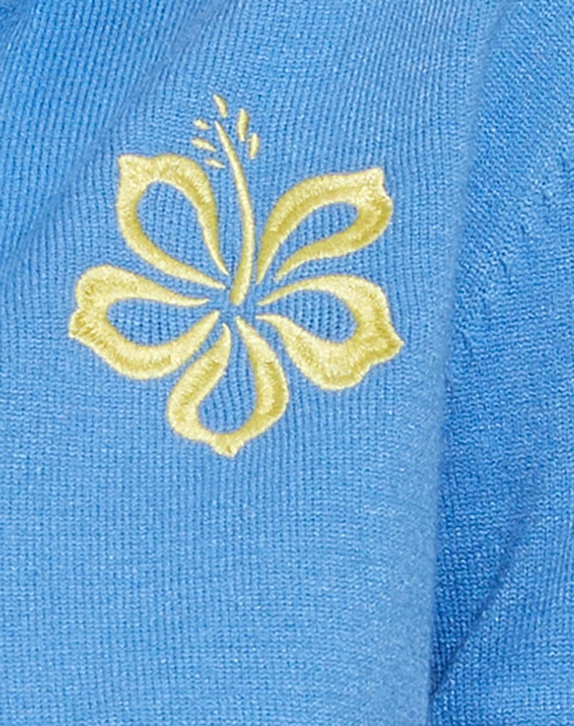 MOTEL X BARBARA Nakita Hoodie in blauem Hibiskus - Image 8