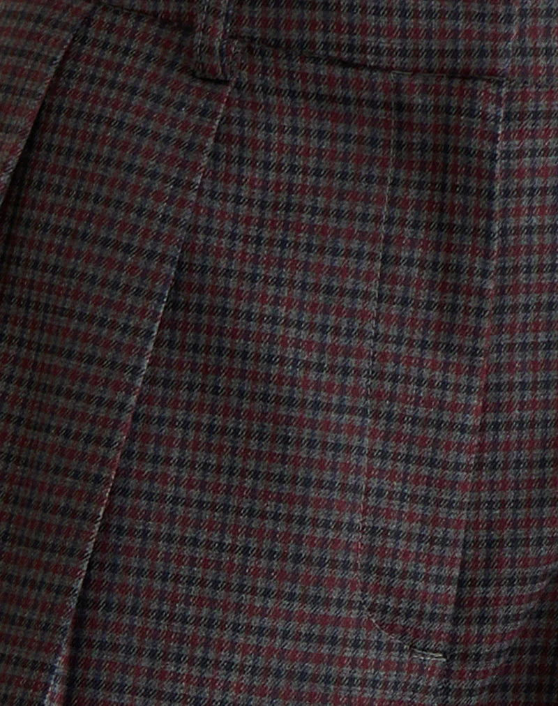 Nala-Hose aus schwerem gewebtem Karo in Blau und Rot - Image 6