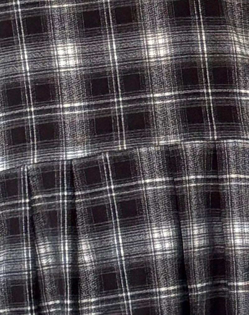 Namaya Minikleid in Schwarz-Weiß-Karo - Image 6