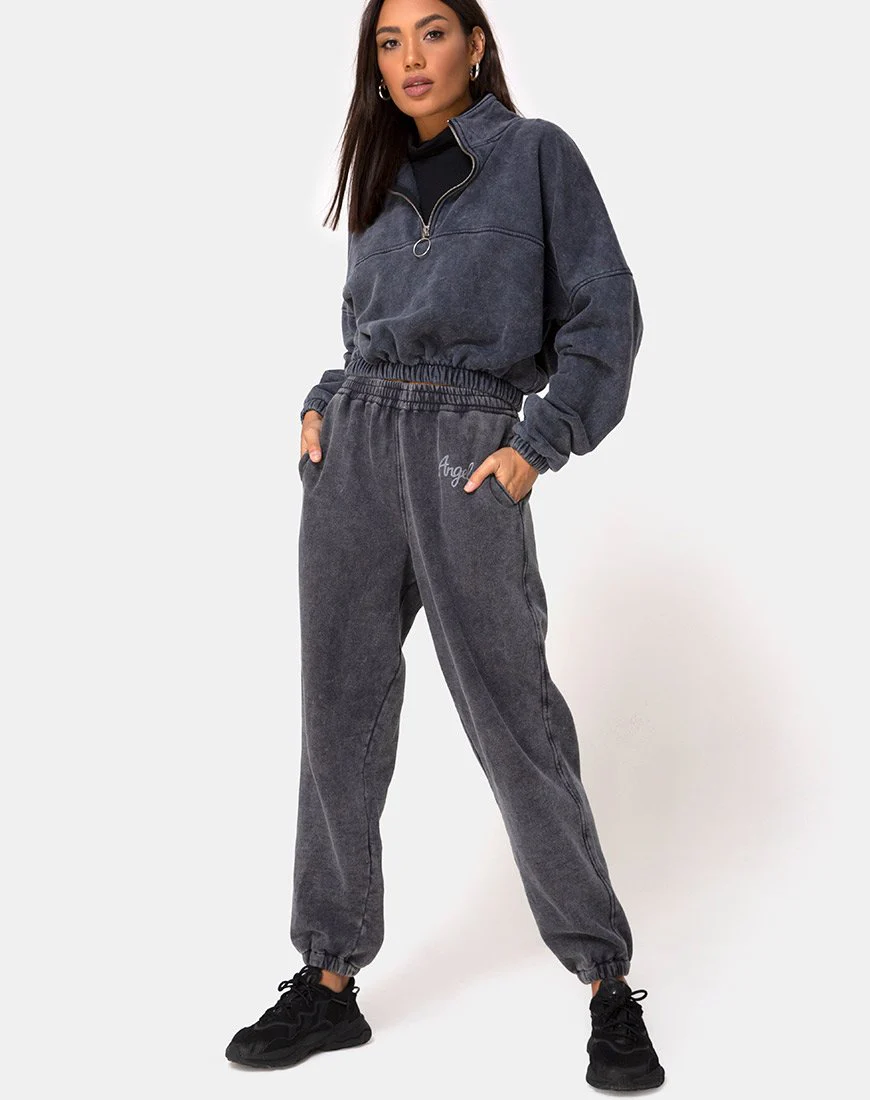 Nance Top in schwarzer Waschung - Image 3