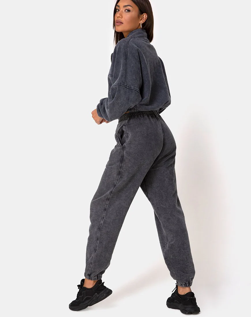 Nance Top in schwarzer Waschung - Image 4