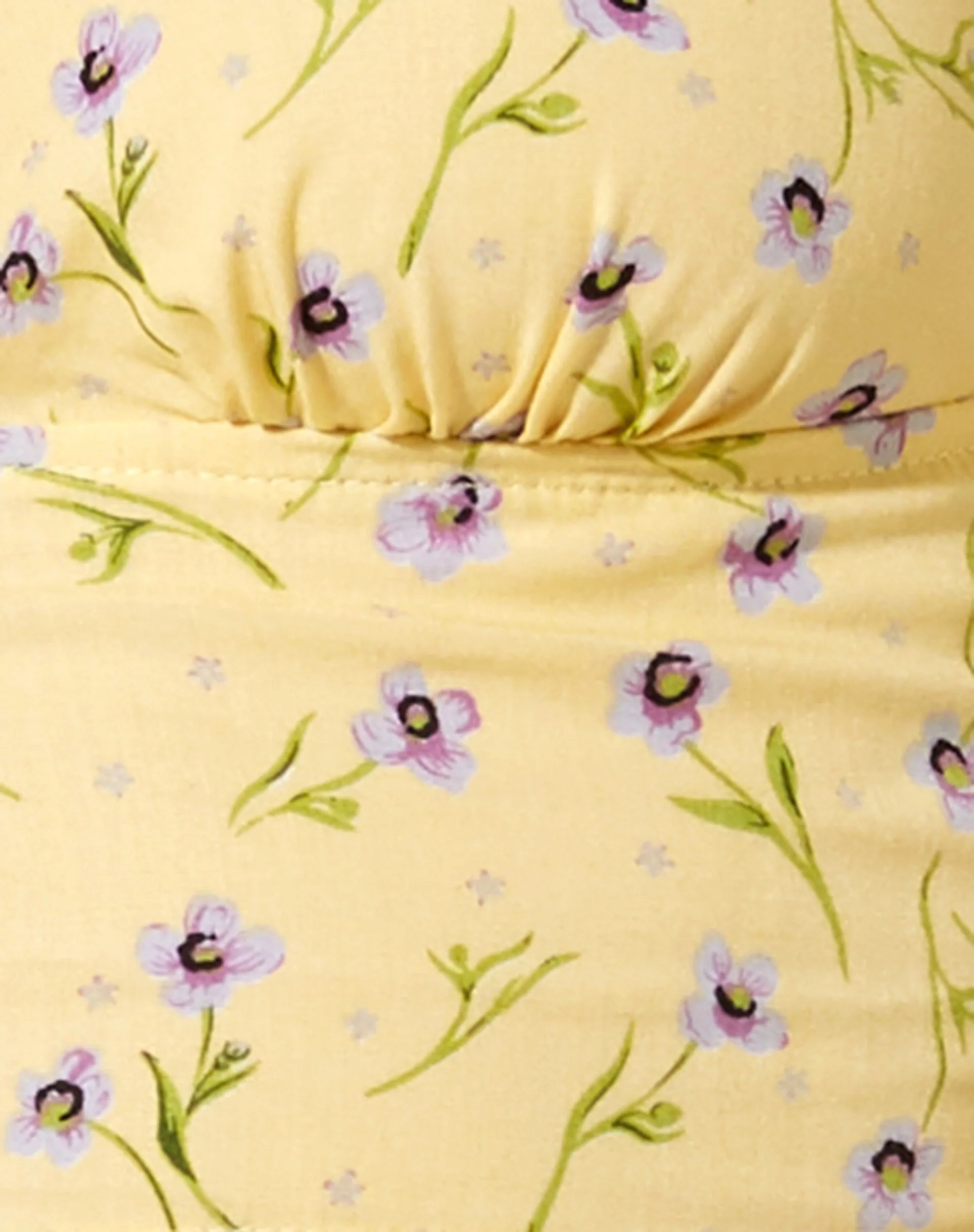 Nanda Crop Top in Wild Flower Lemon Drop - Image 6