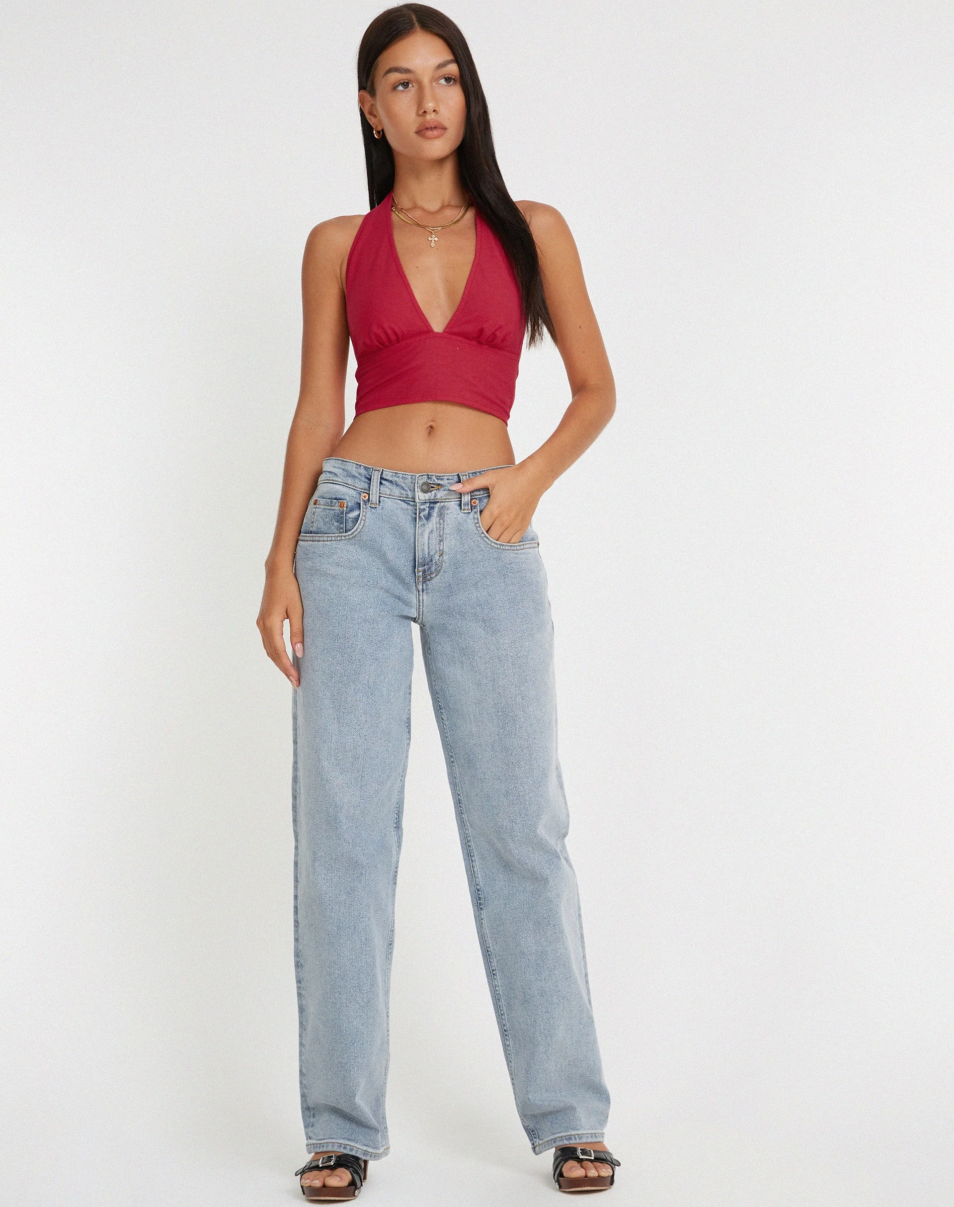 Nania Crop Top in Tango Rot - Image 3
