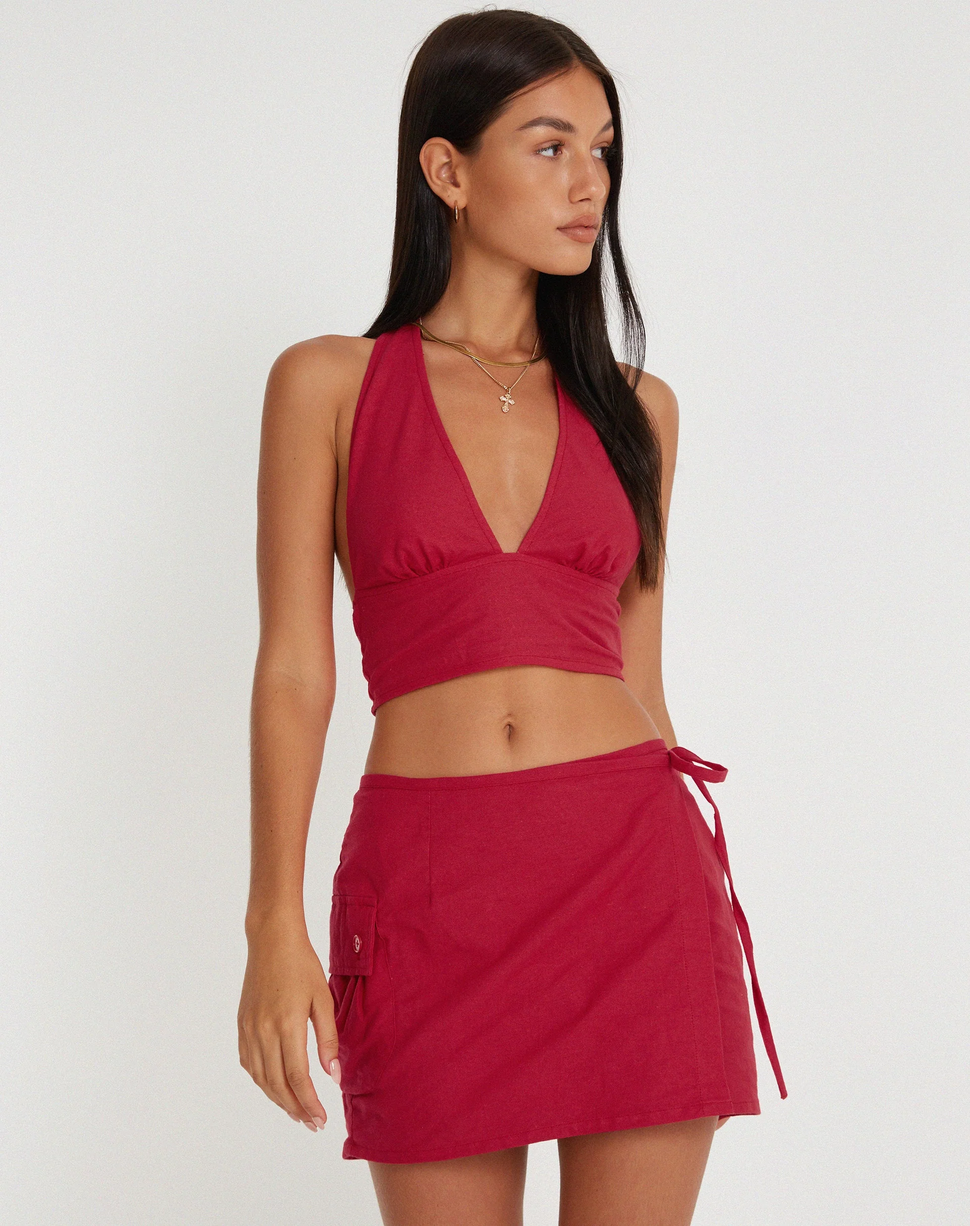 Nania Crop Top in Tango Rot - Image 5