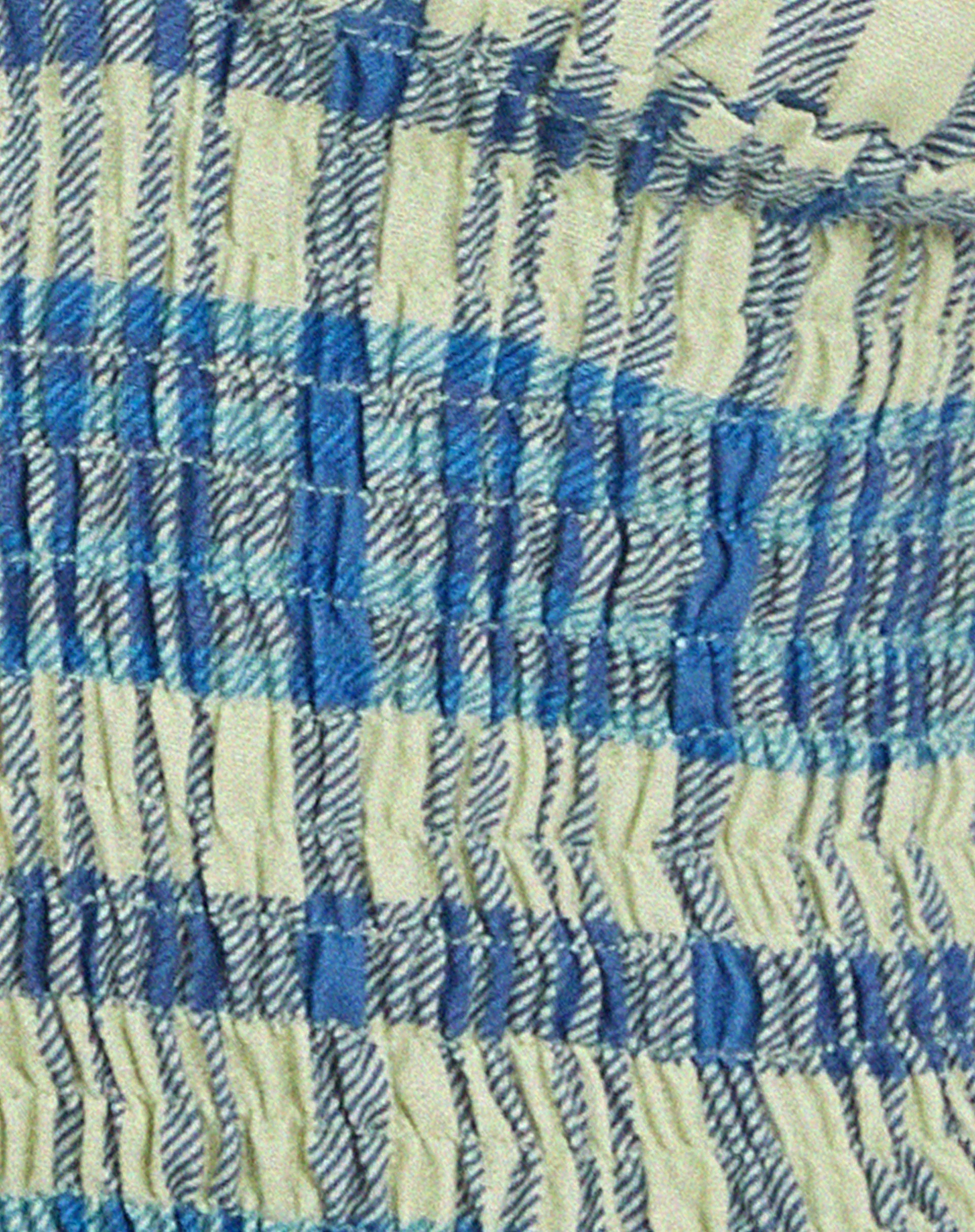Naoki Crop Top in Colourpop Karo Grün und Blau - Image 7