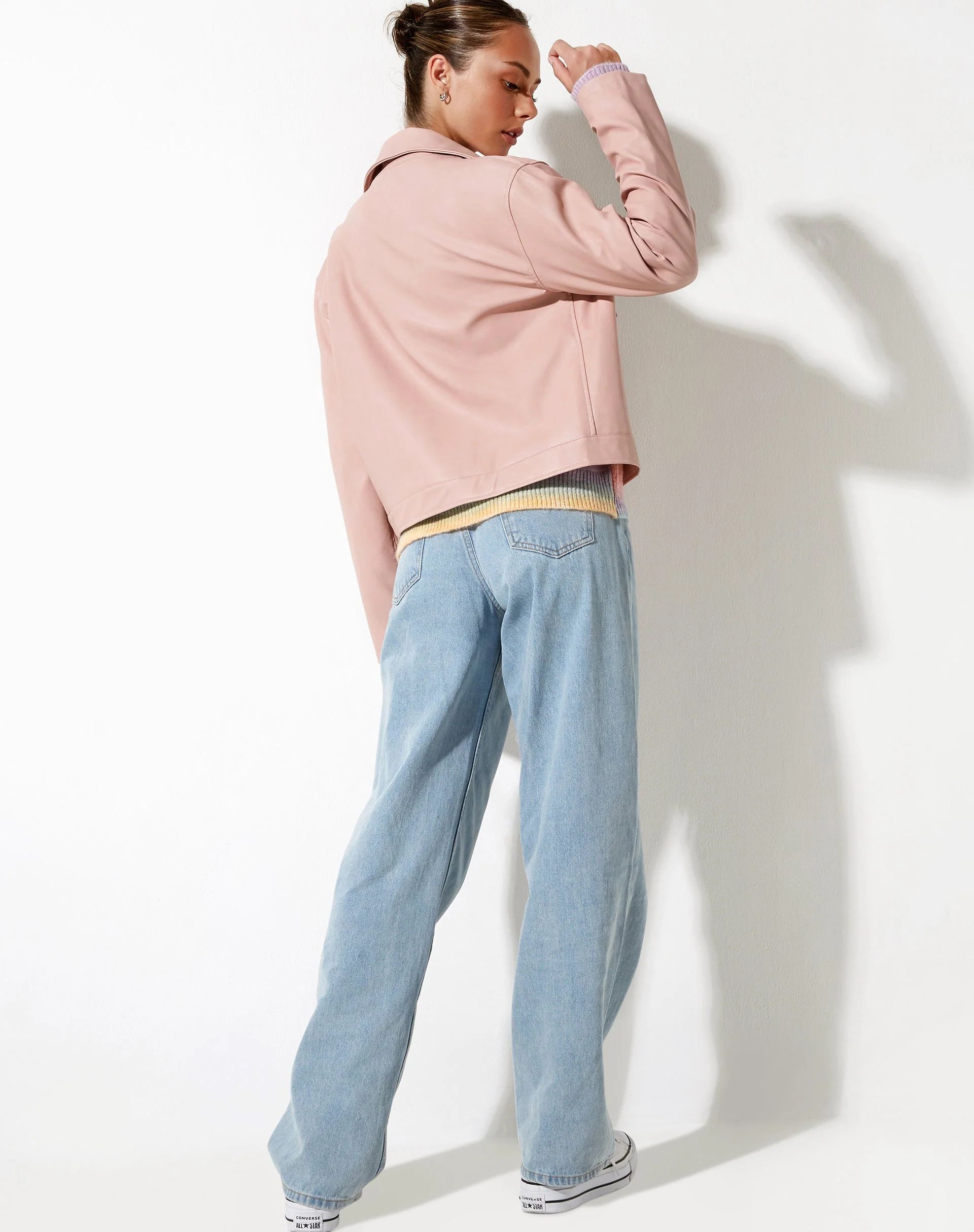 Natara Jacke in PU Soft Pink - Image 6