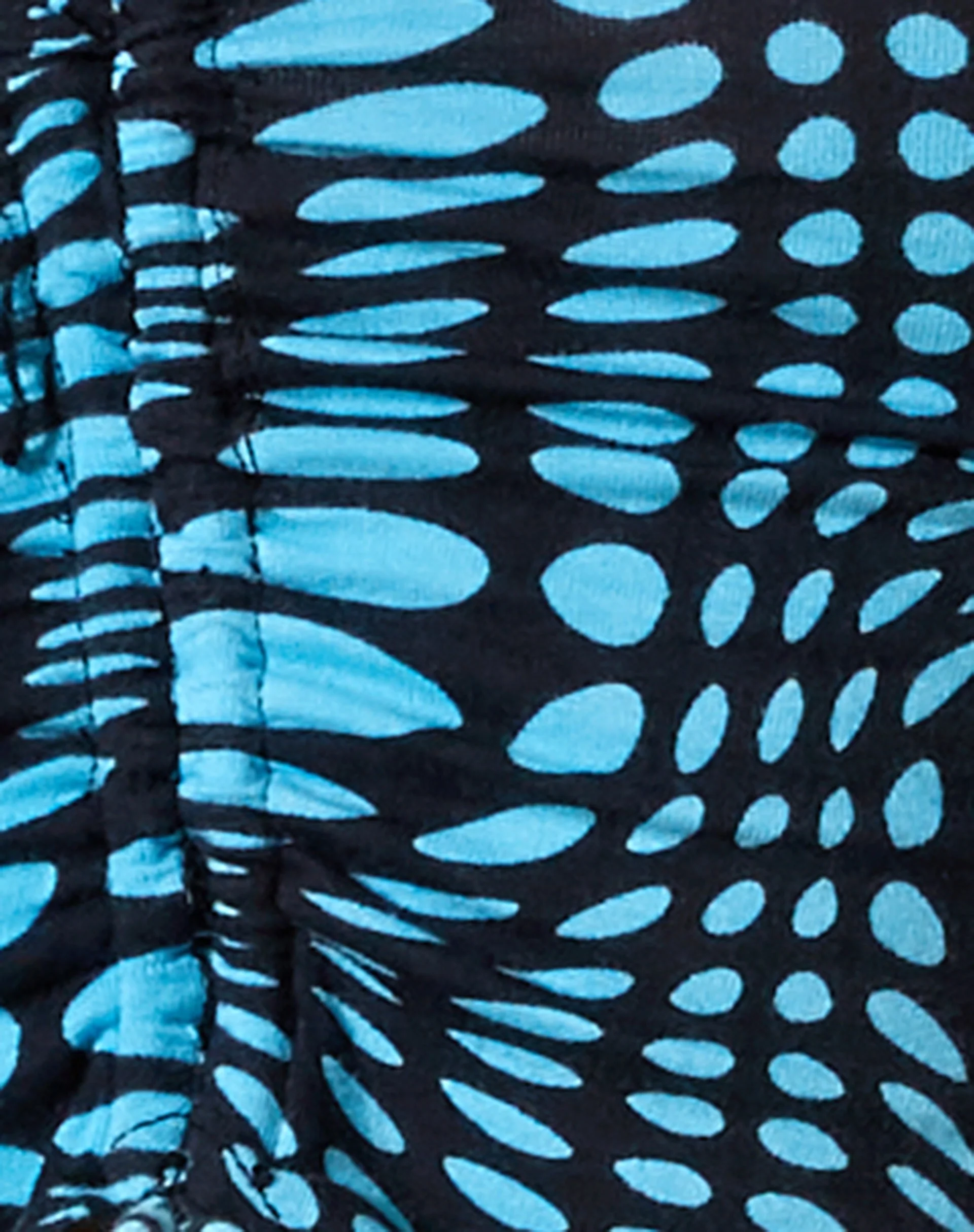 Natta Langarm-Top in Polka-Optik Blau - Image 7
