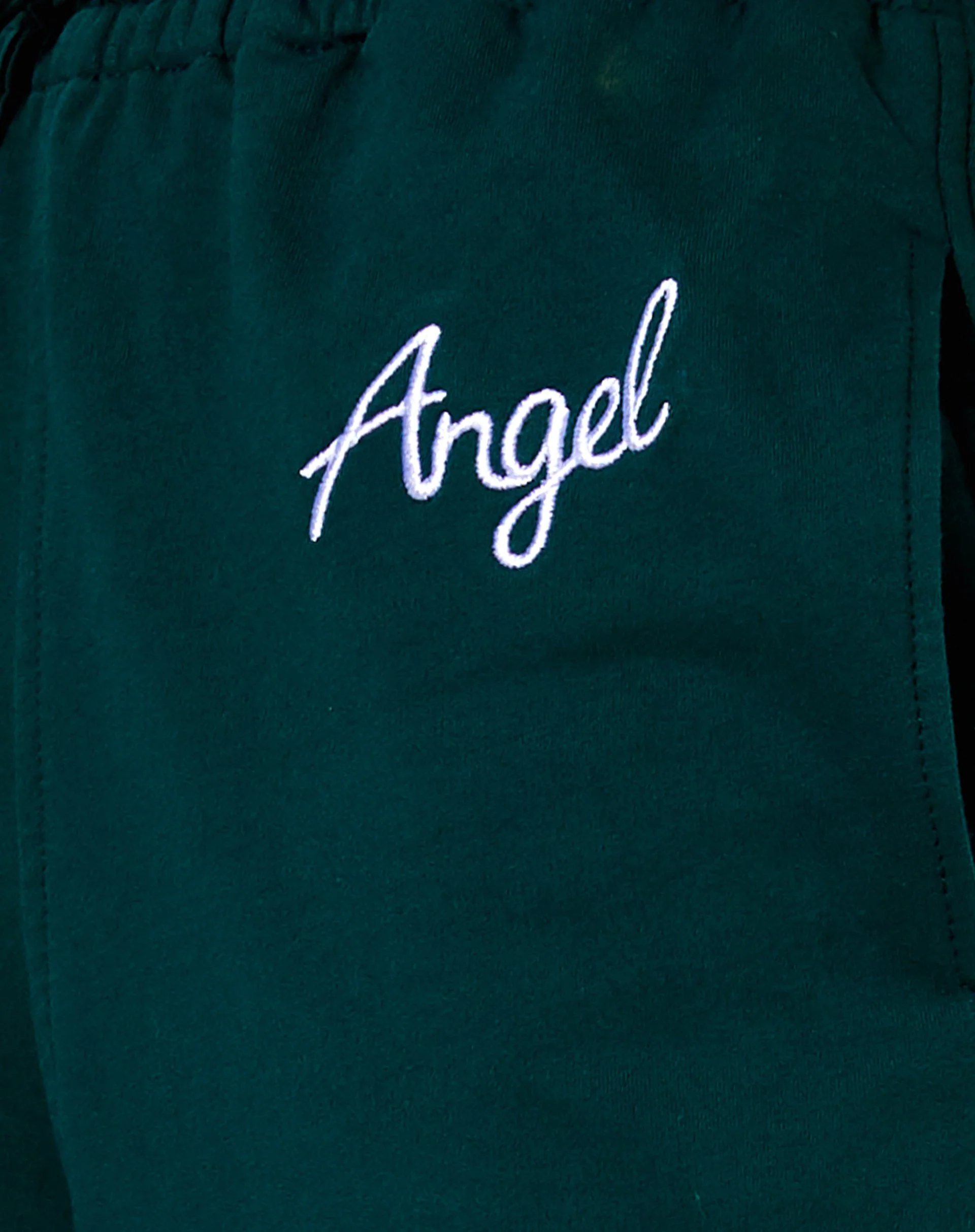 Nattan Jogger in Flaschengrün mit 'Angel' Stickerei - Image 6