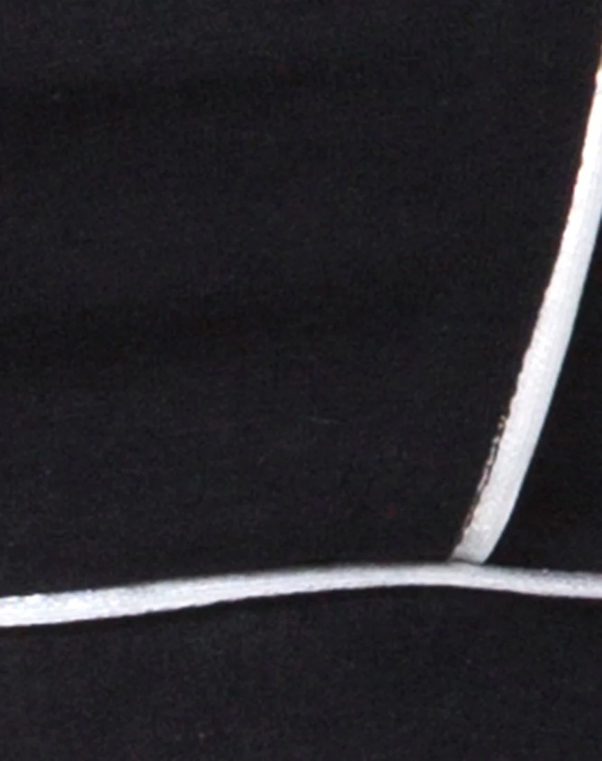 Neho Cycle Short in Schwarz mit Paspelierung - Image 5