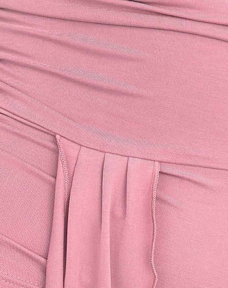 Neida Drapiertes Top aus Cupro Rosa - Image 6