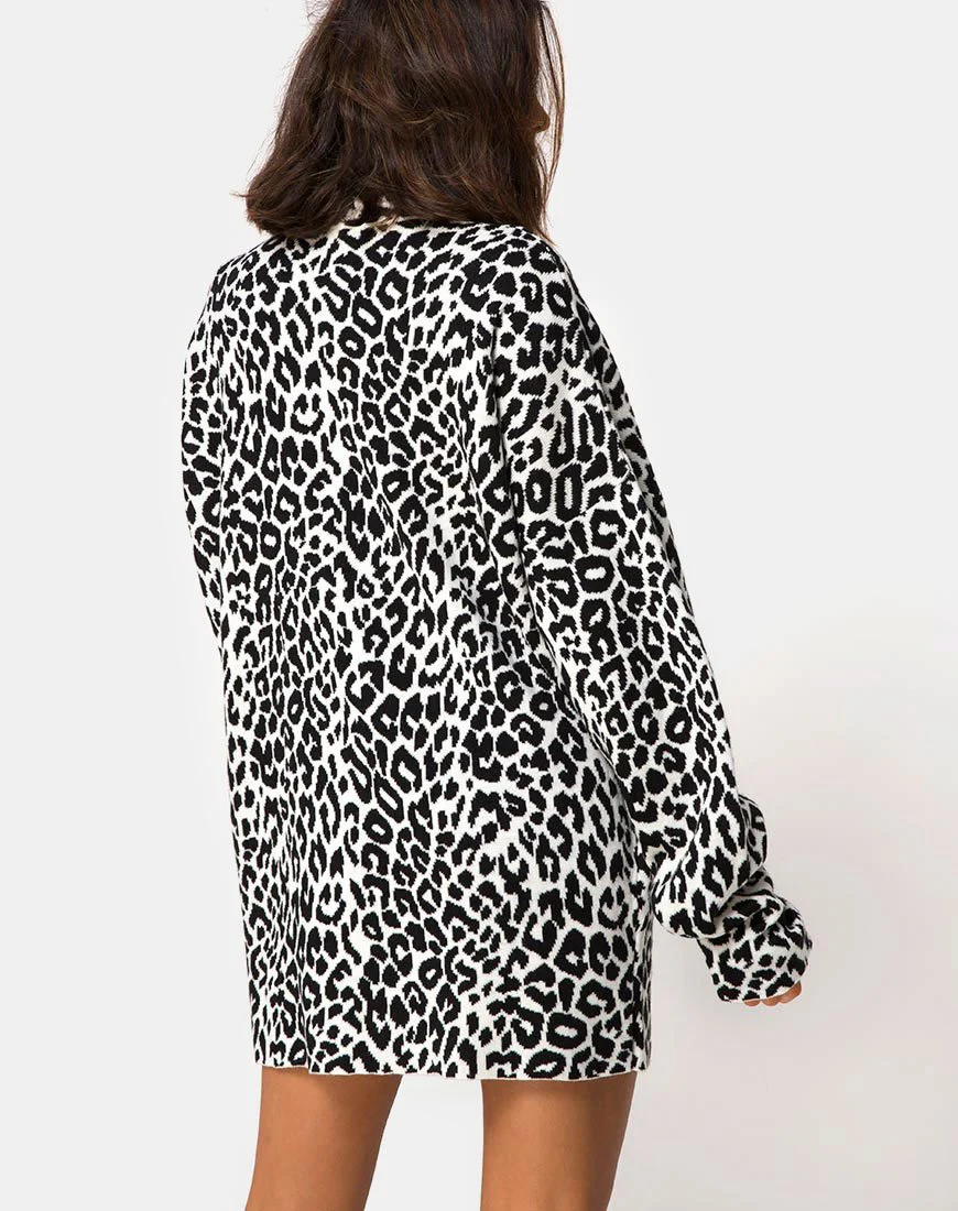 Neivie Pullover mit hohem Halsausschnitt aus Tierstrick - Image 3