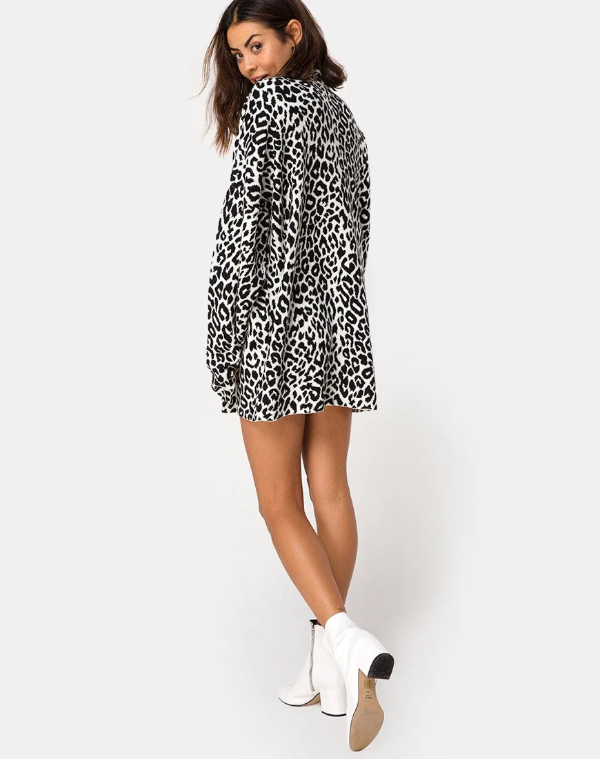Neivie Pullover mit hohem Halsausschnitt aus Tierstrick - Image 5
