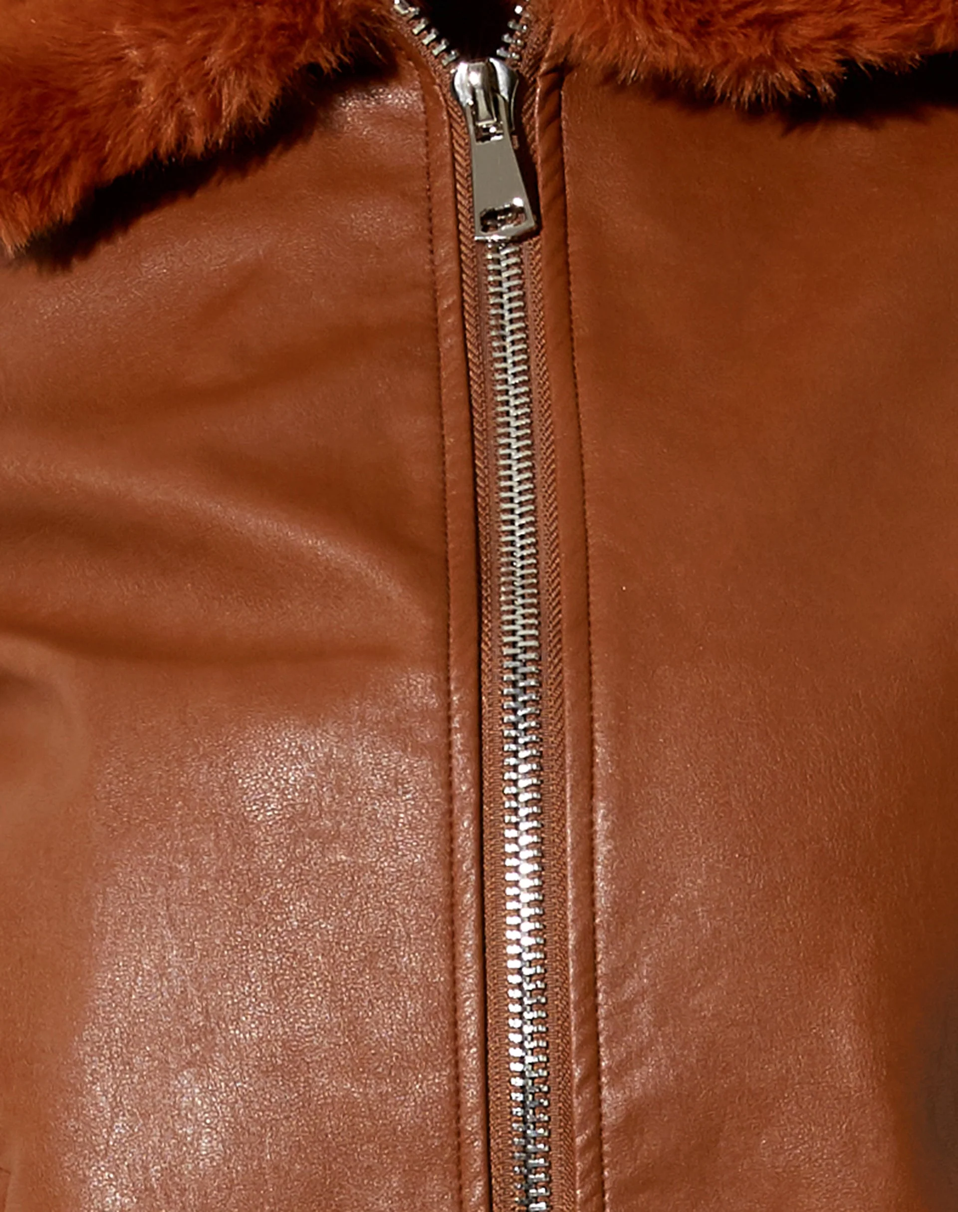 Neliya Jacke in Pu-Braun - Image 6