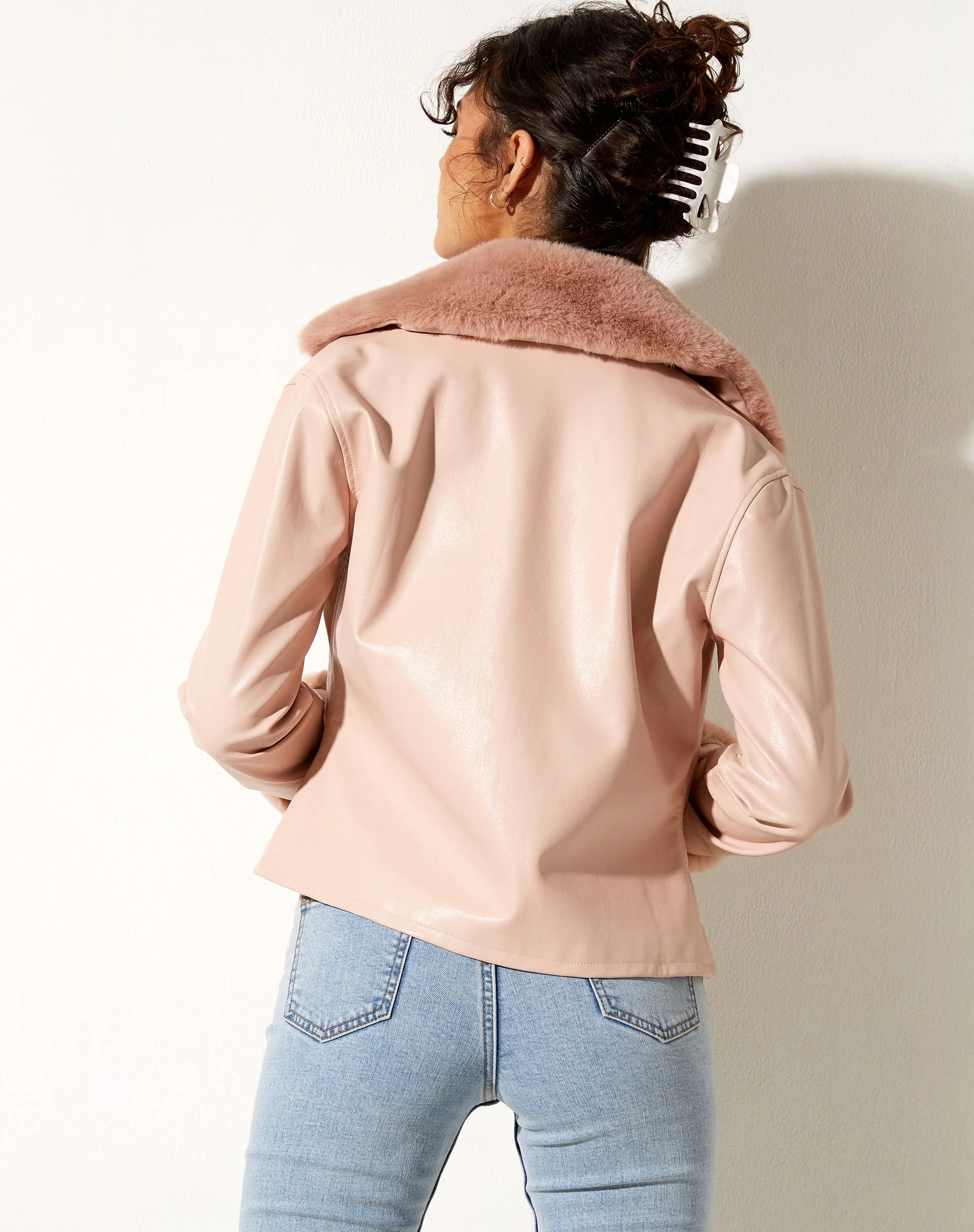 Neliya Jacke in Pu-Rosa - Image 2